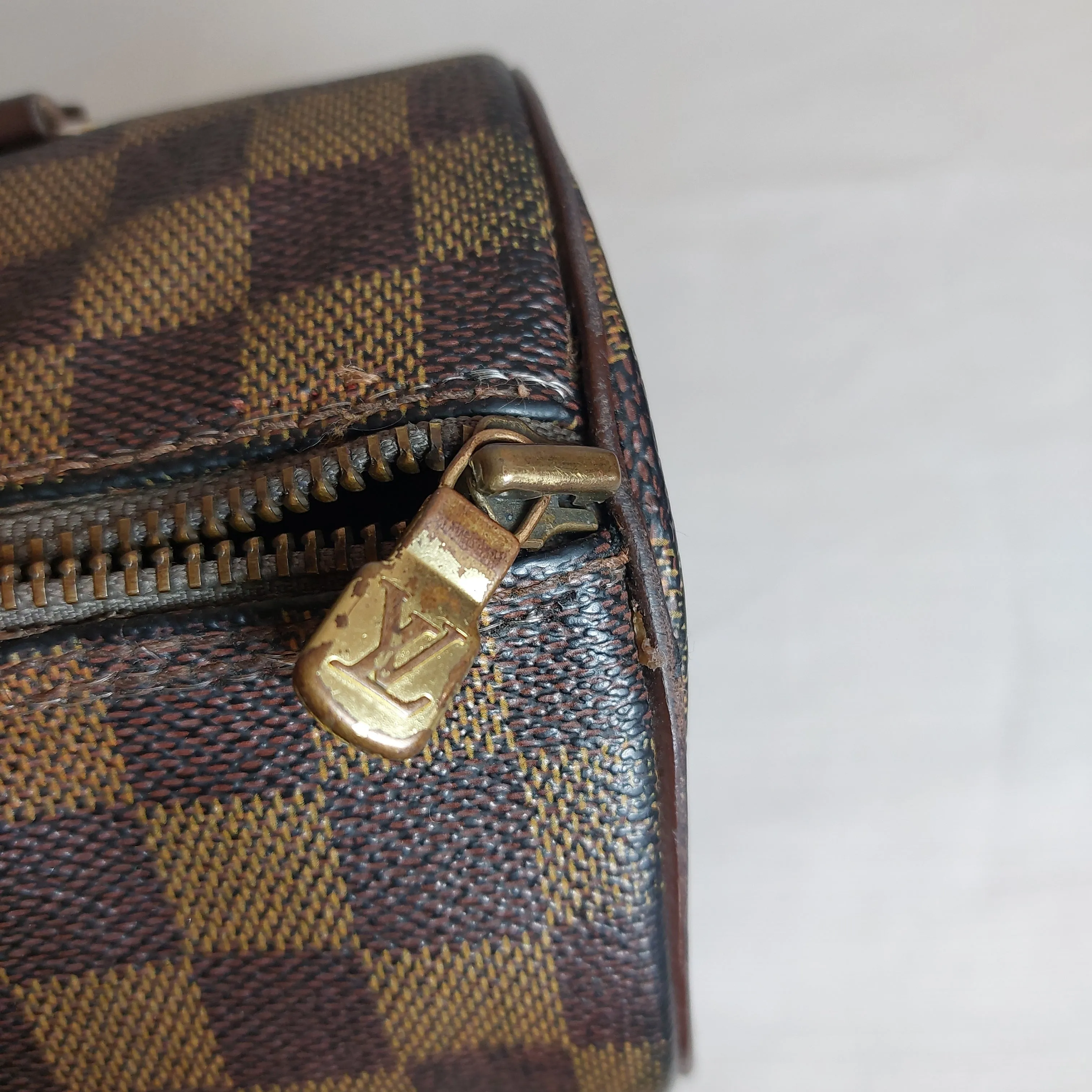 Louis Vuitton 'Papillon 26 Damier Ebene Handbag | Pre Loved |