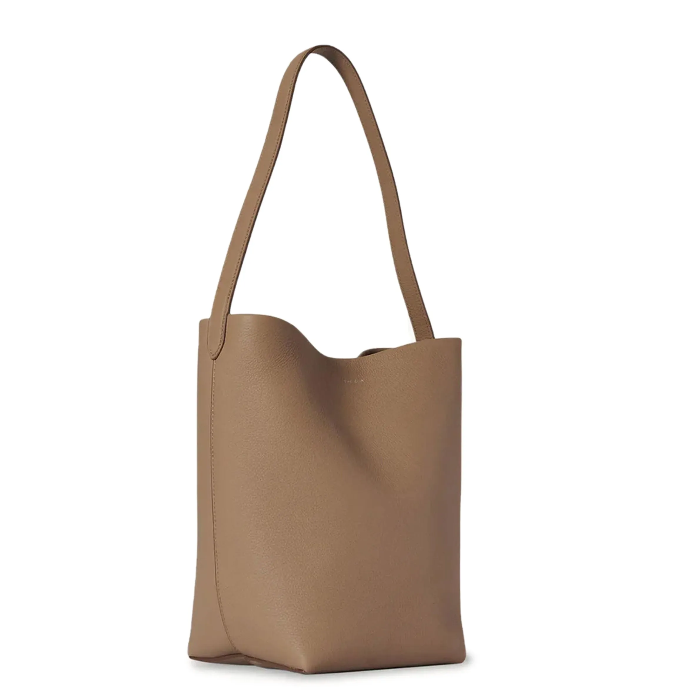 Park Tote N/S Medium, Grained, Dark Taupe