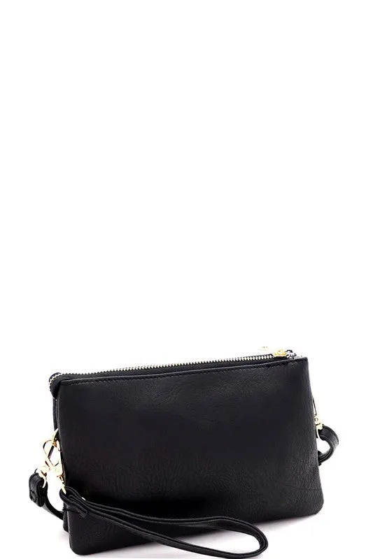 Simple Multi-Compartment Crossbody Wristlet